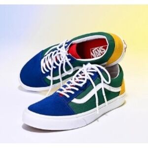Vans Old Skool Yacht Club Blue Green Yl Red Skate Sneakers Mens 10 Womens 11.5